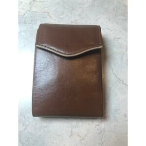 Vintage Buxton Men’s bifold Wallet Brown Leather 4.5x3.25
